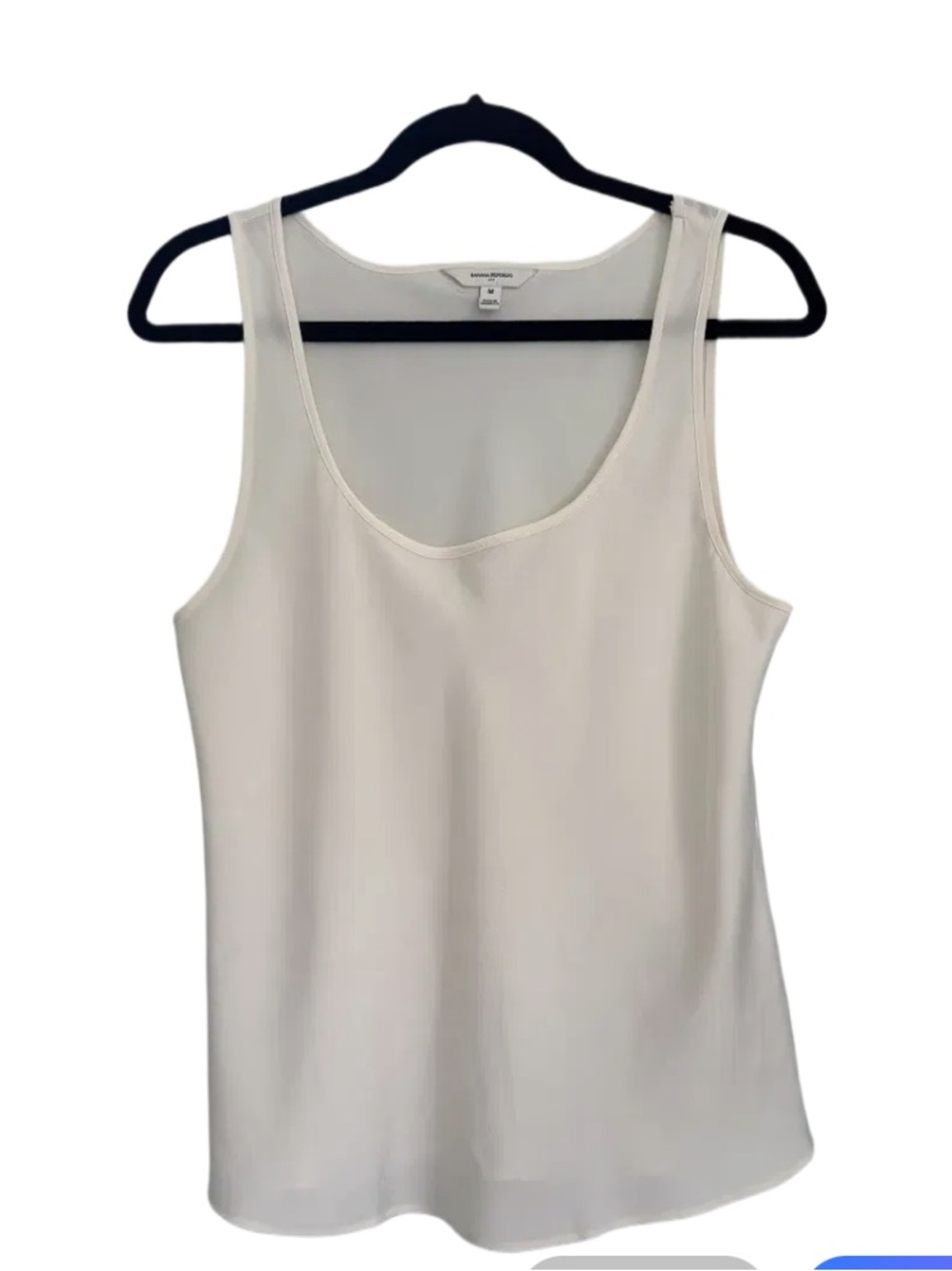 Banana Republic Ivory Sleeveless Shell Tank Blouse | Medium | Wardrobe Essential